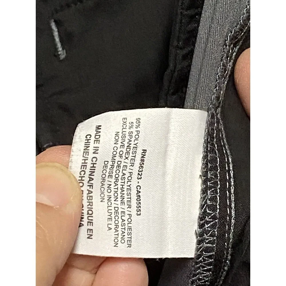 Nike Golf Pants Men 34 X30 Gray Chino Performance Active Outdoor Dri Fit Stretch